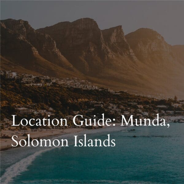 Coastal mountains behind Munda, Solomon Islands