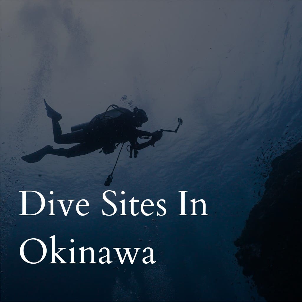 Scuba diver exploring underwater in Okinawa
