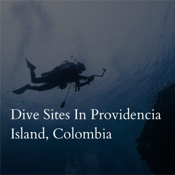 Scuba diver exploring Providencia Island, Colombia